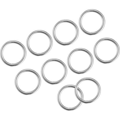 METALLIXITY O-kroužky z nerezové oceli 316 (20x3mm) 10 ks, svařované kulaté kroužky - na lana,