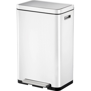 EKO-Europe Кош за отпадъци EKO X-CUBE с педал (45 л) - бял (EKO 936845 - White)
