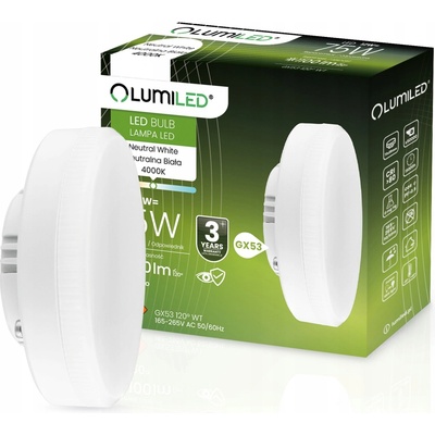 Lumiled LED žiarovka GX53 12W = 75W 1100lm 4000K Neutral 120°