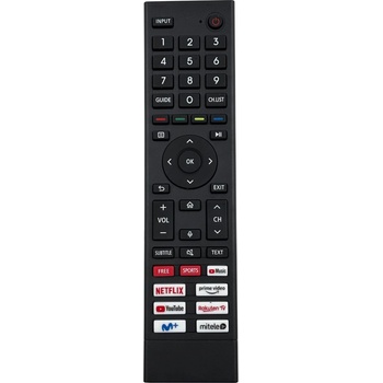 съвместим Hisense erf3d80h, 50a6g, 50a7gq, 50e76gq, 50e7hq, 55a53fevs, 55a63h - заместител дистанционно управление (erf3d80h, 50a6g, 50a7gq, 50e76gq, 50e7hq, 55a53fevs, 55a63h)