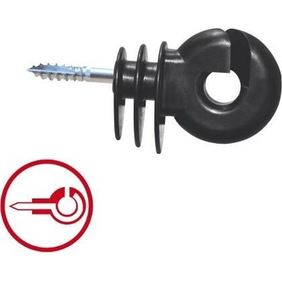 Izolátor pro elektrické ohradníky AKO, Easy Drill velký s průchozím vrutem 6 mm - karton 500 ks