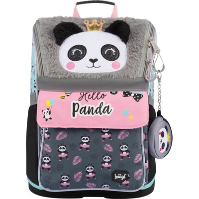 Baagl aktovka Zippy Panda A 7699 16 L sivá