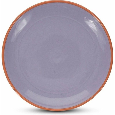 Oranžový/fialový dezertný kameninový tanier ø 18 cm Duo – ONA