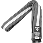 Ground Force Сив колан с бяла ивица за деца от Ground Force (GF-belt-kids-grey-white-m8)
