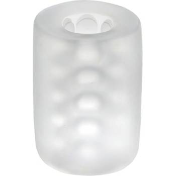 Image 1 of Doc Johnson Glow Helping Head Masturbator Sleeve Frost-Green Glow