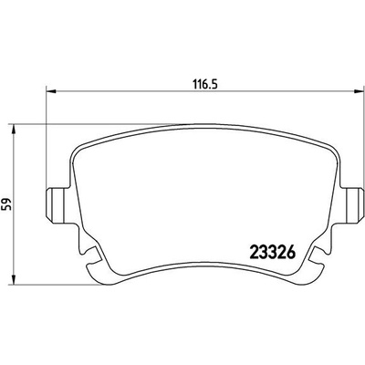 Sada brzdových destiček, kotoučová brzda BREMBO P 85 076