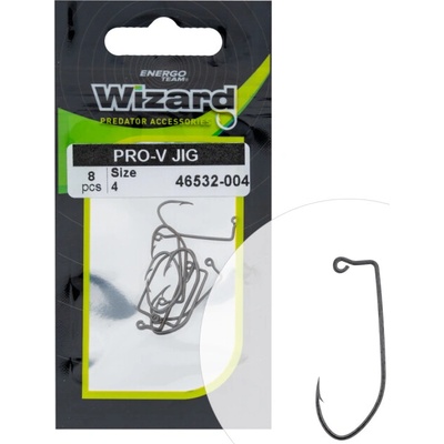 WIZARD PRO-V JIG HÁČEK vel.4 8ks