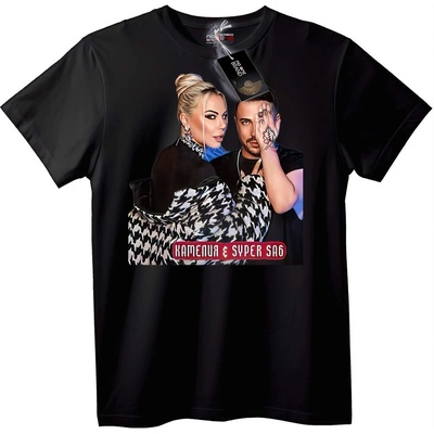 NOONEBRAND Тениска Камения и Super Sag - XL, White