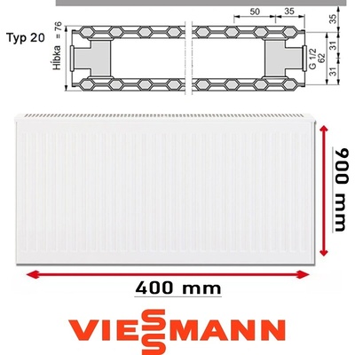 Viessmann 20 900 x 400 mm