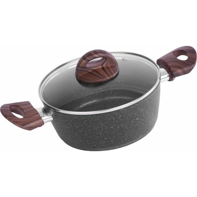MagicHome Black Marble Line 20 cm 2,2 l s pokrievkou