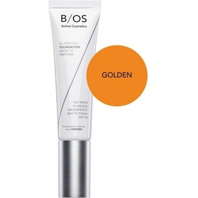 Base of Sweden Waterproof Full Coverage Foundation SPF 30 Vodeodolný make-up so slnečnou ochranou Golden 30 ml