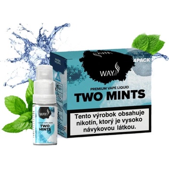 WAY to Vape TWO MINTS 4Pack 4 x 10 ml - 12 mg