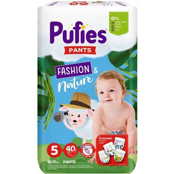 Image 1 of pufies Пелени гащи Pufies Pants Fashion & Nature 5, 40 броя (23152)