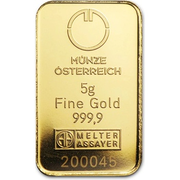 Münze Österreich zlatý slitek kinebar 5 g