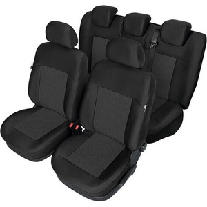  Пълен Комплект Тапицерия Kegel за предни+задни седалки на Toyota Yaris Mk3 2011-2019 Черна Текстил