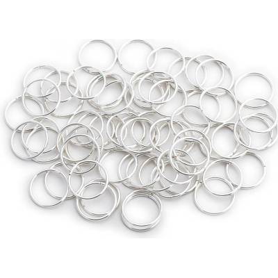 Kroužky 100ks stříbrné (14mm)