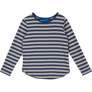 Finkid Детска блуза с дълъг ръкав Finkid Kid's Merisilli Longsleeve - Denim / Pebble - размер 130/140 (704-2214-0616)