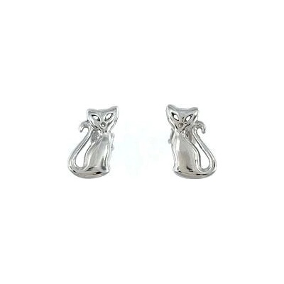 Infinitysilver stříbrné náušnice kočky 433200