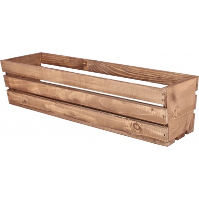 ČistéDřevo Dřevěná bedýnka květináč 60 cm