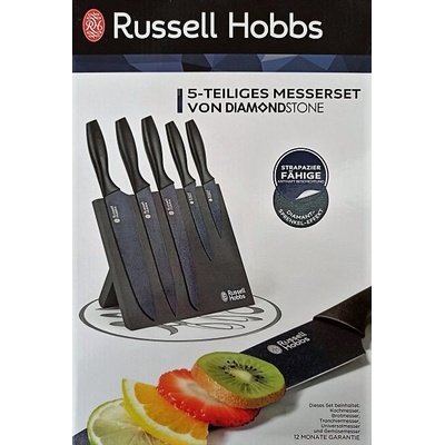 Russell Hobbs Sada nožů s magnetickým stojanem Diamondstone 5 ks