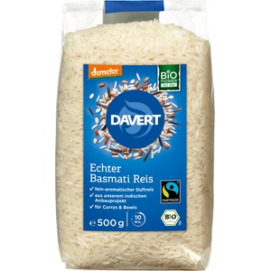 Davert Био истински ориз Басмати бял - 500 г