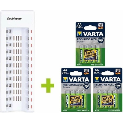 OXE Battery Charger AA + 12 ks AA 2100mAh 572008 – Hledejceny.cz