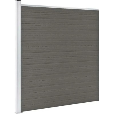 zahrada-XL Zahradní plot dřevoplast 175 x 186 cm šedý