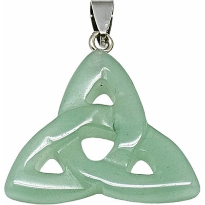 Nefertitis Avanturín zelený přívěsek Triquetra NF46550