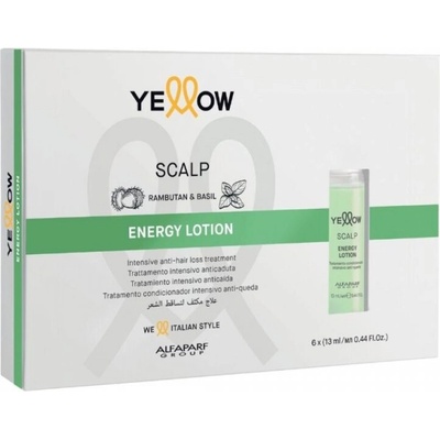 Yellow Professional Scalp Energy Lotion 6 x 13 ml