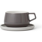 VIVA Чаша за чай с подложна чинийка VIVA Classic Storm 250ml, порцелан (1006995) - topmall