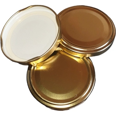 Капачки за буркани с винт ф 63 мм - златни