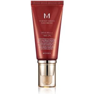 Missha M Perfect Cover ББ крем с висока UV защита цвят No. 25 Warm Beige SPF42/PA+++ 50ml