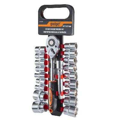 Тресчотка с вложки к-т 20 части 1/2" 8-27mm GADGET (330579)