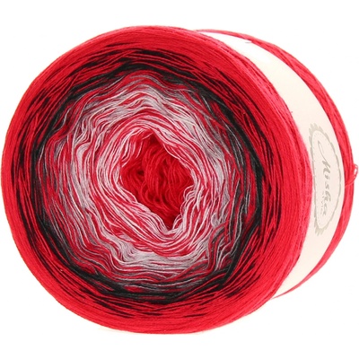 Neon red 3-nitka 750 m - Misha style příze