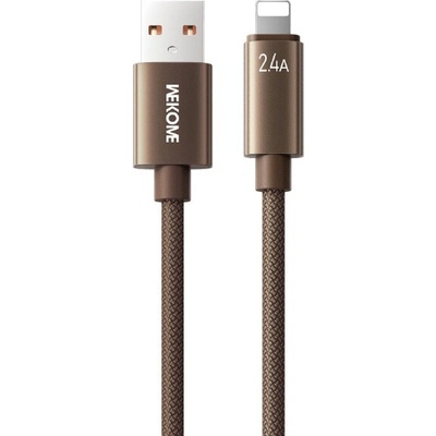 Wekome WDC-63i opletený nabíjací a dátový USB-A na Lightning 1,2m hnědý