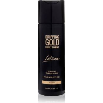 Dripping Gold Luxury Tanning Lotion хидратиращ бронзиращ лосион за интензивен загар цвят Medium 200ml