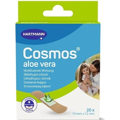 Cosmos aloe vera vodeodolná náplasť na rany 19 x 72 mm 20 ks