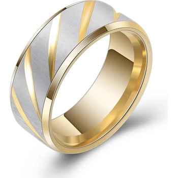 Naky ocelový prsten Duncan Gold P4617