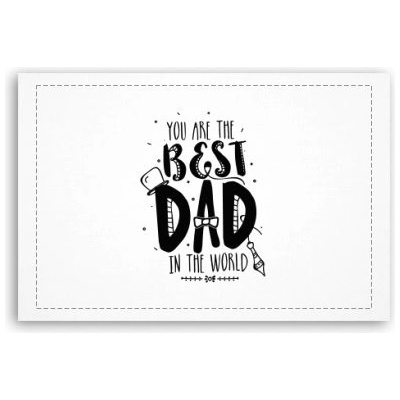 Fotoobraz 60x40 cm malý The best dad in the world