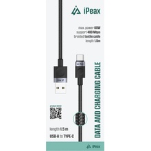iPEAX 90010108 USB/USB-C 1,5m černý