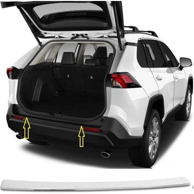 Nerez brúsený kryt hrany zadného nárazníka Toyota RAV4 2018-2023