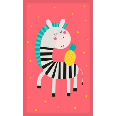 Faro bavlnený uterák KIDS Zebra 30 x 50 cm ružový