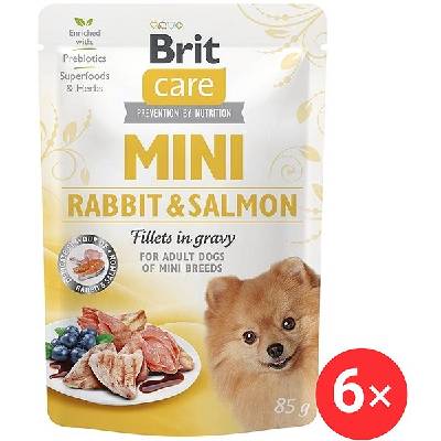 Brit Care Mini Rabbit & Salmon Fillets in Gravy 6× 85 g