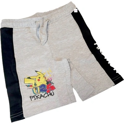 kraťasy Pokémon dorost šedé