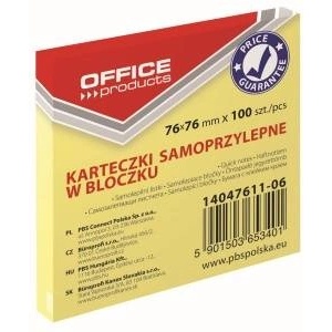 Pbs connect Office Products Pbs notebook self-propelled office 76x76mm . yellow 14047611-06 100k