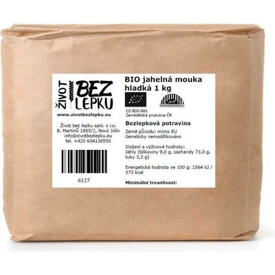 Život bez lepku BIO jahelná mouka hladká 1 kg