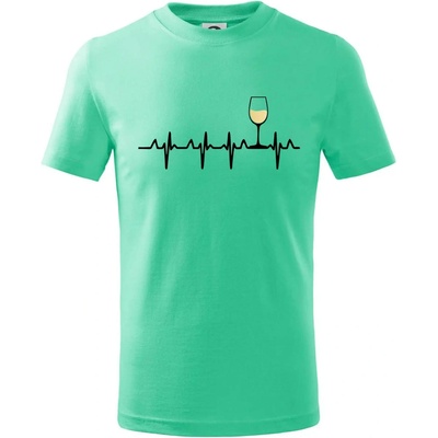 Víno ekg biele víno tričko detské mätová