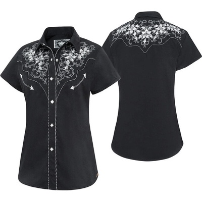 Stars & Stripes Košile westernová Isabel dámská černá – Zboží Dáma