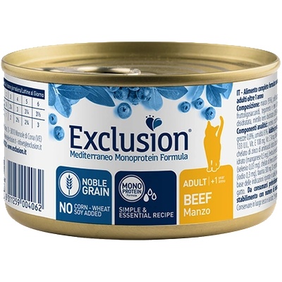 Exclusion Mediterraneo Adult beef 85 g