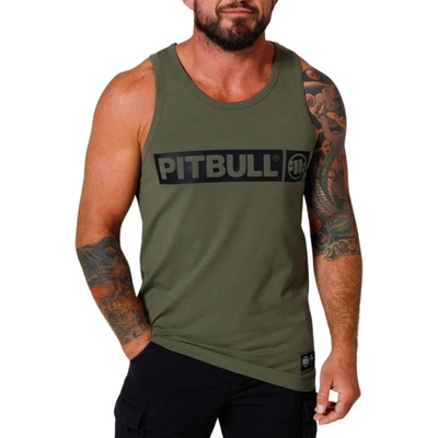 PitBull West Coast pánské tielko hilltop 190 olivové